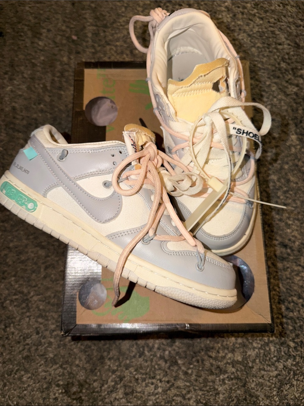 Off White x Nike Dunks Lot 9 of 50 Authentic 5Y/6.5W